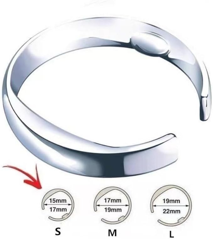 LIYYA Itchoate Anti Snore Ring Magnetic Therapy Acupressure Treatment Against Snoring Device Snore Stopper Finger Ring Sleeping Aid DH10.11 (Size : Full Sizes)