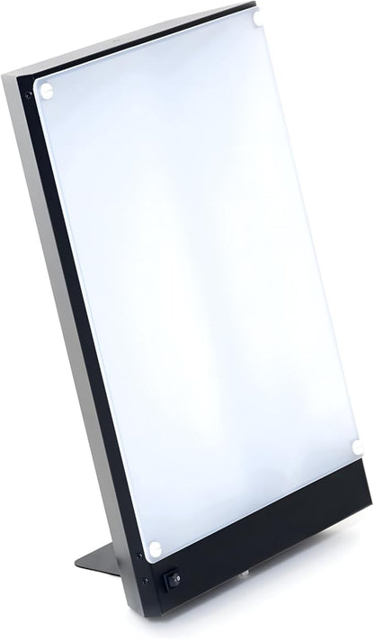 Northern Light Technologies Boxelite 10,000 Lux Bright Light Therapy Lamp – Full Spectrum UV-Free Sunlight Desk Lamp with Large Panel for Energy, Focus, and Alertness – Black