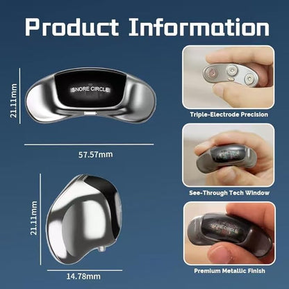 YA4600 Upgraded Smart Throat Anti Snoring Device, Snore Stopper Effective Snoring Solutions Snore Reduction Sleep Aids with APP Records and Analyzes Sleep Datas