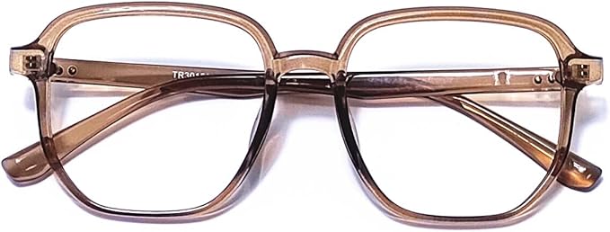 Blue Light Blocking Glasses Reading Glasses for Women Men Square Nerd Eyeglasses Frame Lightweight Reduce Eye Strain