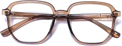 Blue Light Blocking Glasses Reading Glasses for Women Men Square Nerd Eyeglasses Frame Lightweight Reduce Eye Strain