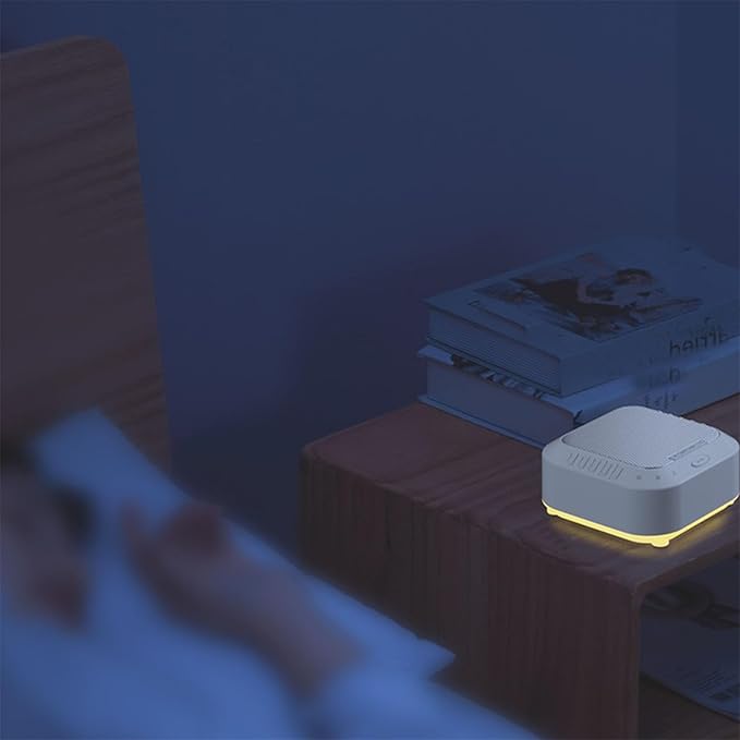 Ora Sound Machine Solfeggio Frequencies,10 Soothing Sounds,Three Timing Modes, Ultra Long Battery Life,3 Color Soft Night Light,for Yoga, Rest,Thinking,Writing