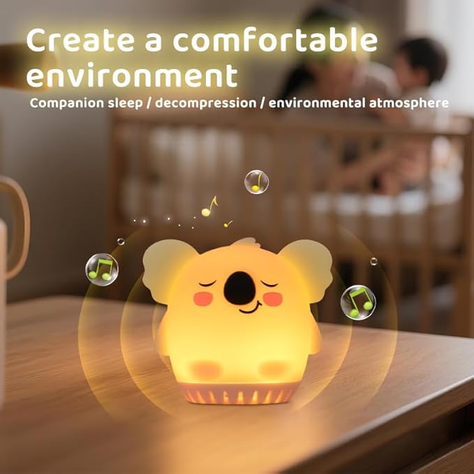 GlowBoo Portable Sound Machine 3-Pack with 20 Sounds & Lullabys, Soft BPA-Free Silicone, White Noise Machine with Timer, Washable Cover, 9 Colors for Babys & Small Children, USB Rechargeable