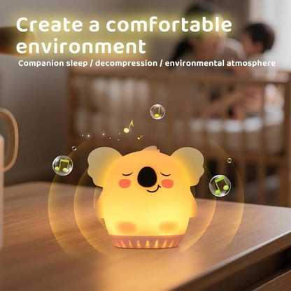 GlowBoo Portable Sound Machine 3-Pack with 20 Sounds & Lullabys, Soft BPA-Free Silicone, White Noise Machine with Timer, Washable Cover, 9 Colors for Babys & Small Children, USB Rechargeable
