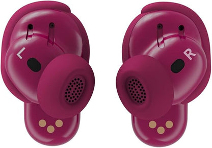 Bose QuietComfort Ultra Earbuds (2nd Gen) - Wireless Noise Cancelling Earbuds with Mic, Immersive Audio, USB-C Charging, Up to 6 Hours Battery, IPX4 Rating, Deep Plum - Limited Edition Color
