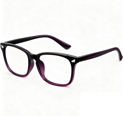 Blue Light Glasses for Woman Men | 99% Blue Light Blocking Glasses | Computer Glassess | Gaming | TV Phone Screen Reader Square Frame | Anti Eyestrain & UV Glare,1 Pack