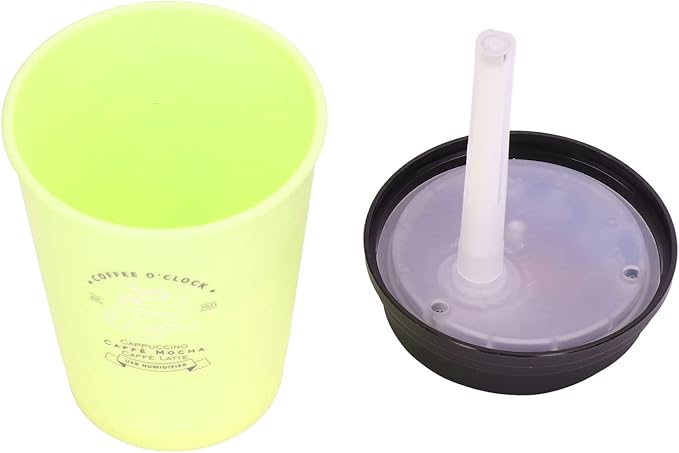 Mini Portable 300ml Humidifier, USB Coffee Cup Low Noise Desk Humidifier Lightweight Space Saving Car Humidifiers for Bedroom Office Travel Home (Green)