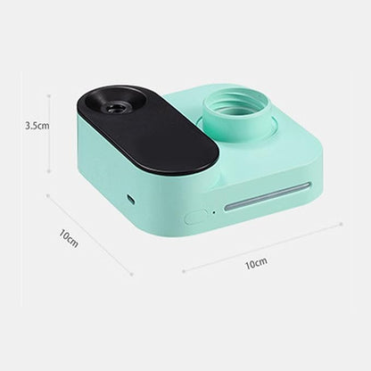 Mini Water Bottle Humidifier, Compact Size Design USB Charging Large Spray Portable Cordless Bottle Humidifier for Travel Car and Bedroom(Green) (Green)