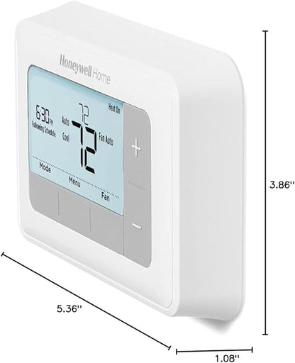 Honeywell Home RTH7560E 7-Day Flexible Programmable Thermostat-Extra-Large Backlit Display, White