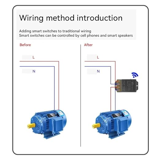 Ewelink 30A Hight Power WiFi Smart Switch 110V/120V/240V, APP Remote with Timer, Wireless DIY Mode for Home Automation, Compatible with Alexa & Google Home(2 pcs)