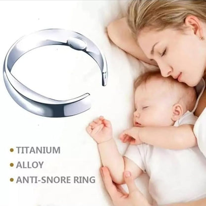 LIYYA Itchoate Anti Snore Ring Magnetic Therapy Acupressure Treatment Against Snoring Device Snore Stopper Finger Ring Sleeping Aid DH10.11 (Size : Full Sizes)