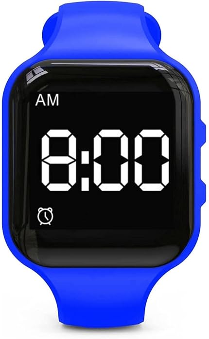 Vibrating Alarm Watch Water Resistant Wake Up Wristband Silent Medical Reminder Watch - with Timer and 15 Daily Alarms