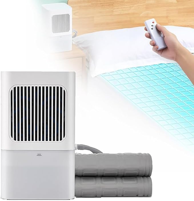 Water-Cooled Mattress Pad with Remote Control, 3-Level Adjustable Cooling, Single or Double Bed Cooling System for Hot Sleepers and Night Sweats,Single Bed