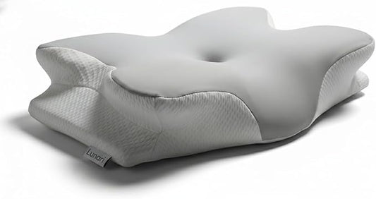 Lunari Butterfly Cervical Pillow – Orthopedic Memory Foam Neck Support Pillow for Neck Pain Relief, Ergonomic Cooling Pillow for Side & Back Sleepers