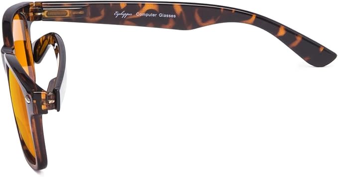 Eyekepper Blue Blocking Amber Bifocal Glasses for Sleep-Nighttime Bifocal Readers-Special Orange Tinted Glasses for Women Men (Tortoise, +1.50)