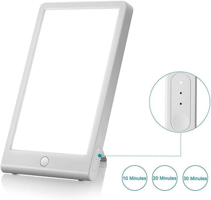Light Therapy Lamp, UV-Free 10000 Lux Light, Touch Control, Adjustable Brightness Levels, 4 Timer Function, for Home/Office Use