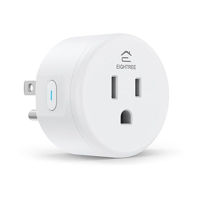 EIGHTREE Smart Plug, Smart Home WiFi Outlet Compatible with Alexa & Google Home, Smart Socket with Remote Control & Timer Function, 2.4GHz WiFi Only