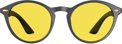 Bloomoak Orange Reading Blue Light Glasses,Computer Readers with Magnification,Relieve Eye Strain &Improve Sleep