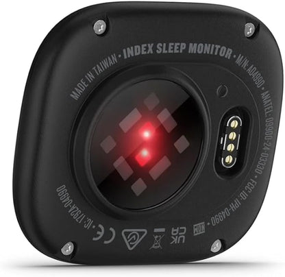 Garmin Index Sleep Monitor (S/M) – Smart Sleep Band with Advanced Sleep Tracking & Recovery Metrics, HRV, Skin Temperature & Women's Health Tracking, Garmin Connect Compatible + Wearable4U PowerBank