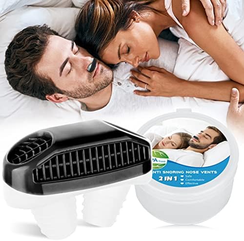 Anti Snoring Devices, Soft and Comfortable Material, Easy to Use&Clean for Women and Men Black