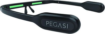 Pegasi 2 - Smart Light Therapy Glasses, Improve Your Sleep in 7 Days, Feather-Light, Research-Backed Blue-Green Light, Boost Energy, Beat Jet Lag (Black)