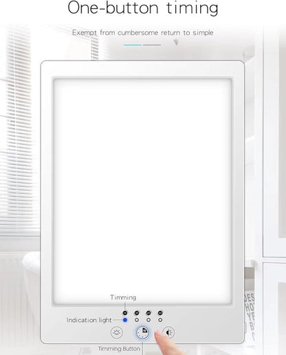 LED Lamp for Home & Office - 10000 Lux Light | Bright LED Daylight Lamp with Adjustable Timer & 3 Light Modes | Compact Desk Light for Work, Study & Relaxation