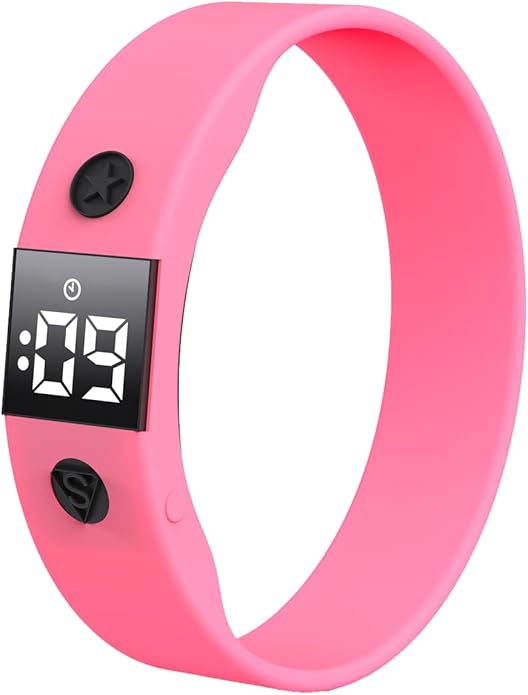 Vibrating Alarm Watch Water Resistant Wake Up Wristband Silent Medical Reminder Watch - with Timer and 8 Daily Alarms