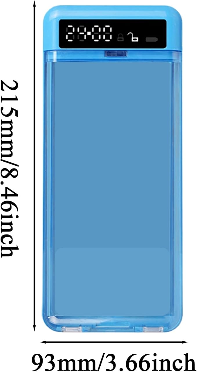 Timed Lock Box | Cellphone Addiction Prevention - Transparent Phone Addiction Control Box for College Students