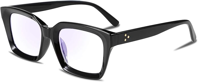 FEISEDY Retro Square Blue Light Blocking Reading Glasses Anti Glare Digital Eyestrain Reader B2479