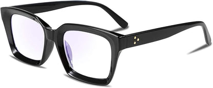 FEISEDY Retro Square Blue Light Blocking Reading Glasses Anti Glare Digital Eyestrain Reader B2479