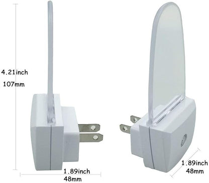 4 Pack Night Light Lamp with Dusk to Dawn Sensor, Plug in, Blue Led Night Light