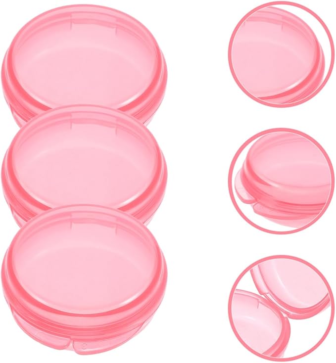 NOLITOY 3pcs Portable Colored Medicine Organizer for Travel Daily Pill Case Lightweight and Airtight Design for Outdoor Use and Daily Medication Storage
