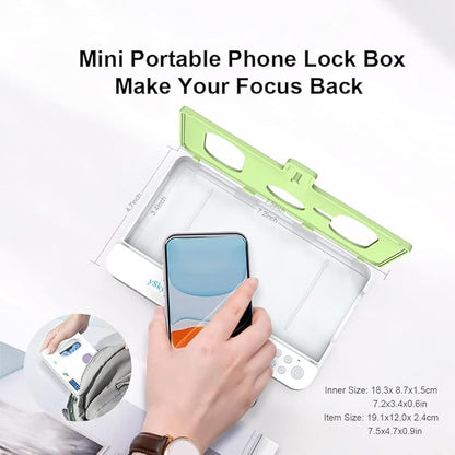 ySky Portable Phone Lock Box with Timer for iPhone and Android Phones, Self-Control Timed Phone Jail Locker to Help Kids,Students, Adults Focus Back, Unplug from Phones Boost Your Mental Wellness