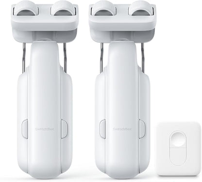 SwitchBot 2025 Automatic Curtain Opener 3 Rod-Bluetooth Remote Control, WiFi&Smartphone Control, Upgraded High-Performance, Add Hub to Compatible with Alexa, Google Home, HomeKit