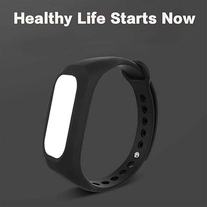 Unisex Anti Snoring Wristband Watch, Bionic Detection 3-Speed Intensity, Adjustable Strap for Airplane, Black(White)
