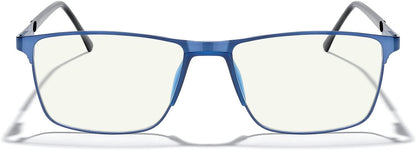 MERRY'S Fashion Blue Light Blocking Glasses - Reading Glasses Metal Frame Spring Hinge Readers for Men Eyeglasses