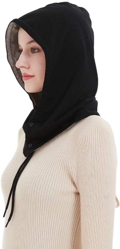 Radia Smart® EMF Protection Hood, Faraday Hat,EMF Shielding, RF Shielding, WiFi Shield, Brain Coat, Black