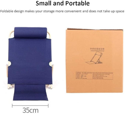 Heavy Duty Healthcare Back Rest Adjustable Fabric Bed Back Rest Bed Support to Eat Read Watch TV and More in Bed, Use on Top of Mattress More Versatile Than Wedge Pillow,Blue