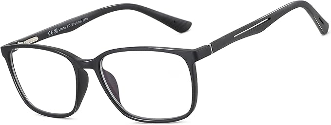 BLUEMOKY Blue Light Reading Glasses for Men，Sport Square Frame Readers, Anti Glare Computer Glasses