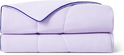 Dream Valley Outlast® Queen Cooling Comforter, NASA-Grade Instant Cooling Blanket for Hot Sleepers, Luxurious Comforter for All Season, Lavender Fog, 90"x90"