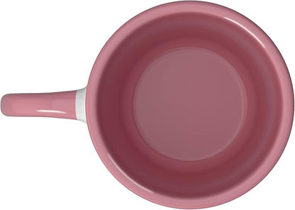 Relaxation Breathing Vagus Nerve Stimulation, Stress Relief Ceramic Mug, Pink/White