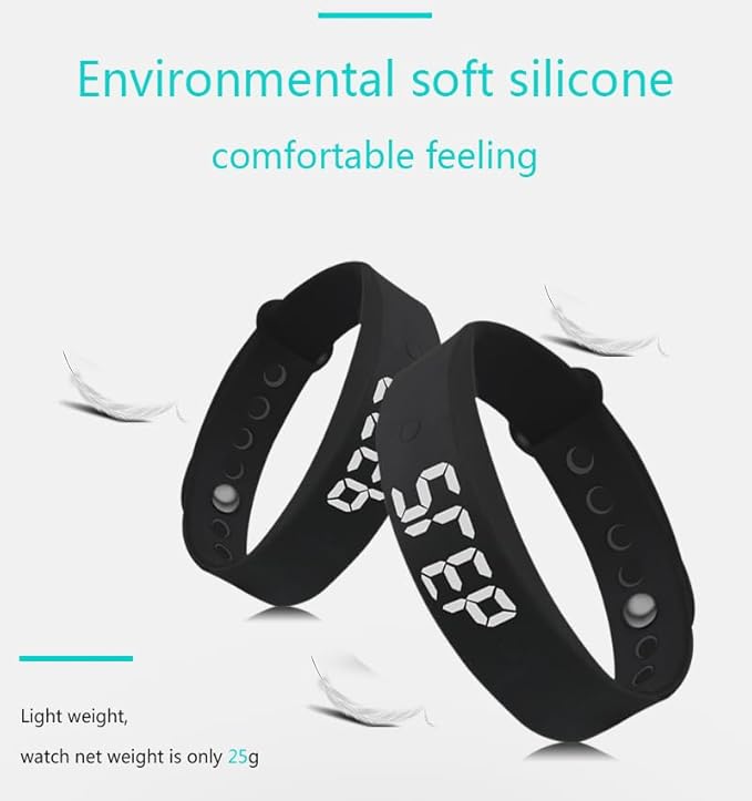 Vibrating Alarm Reminder Watch, Silent Alarm Wristband up to 15 Personal Alarms or Pill Reminders per Day