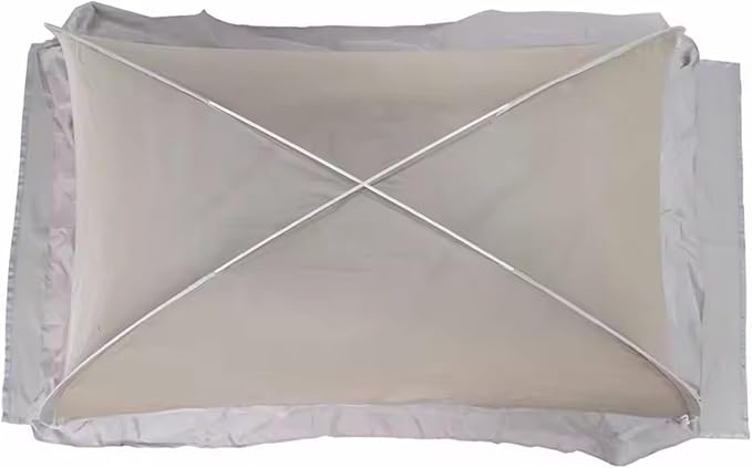 EMF Shielding Canopy, Silver Coated Mesh EMF Protection Canopy, RF Shielding Netting, for Folded Bed Tent Canopy,120 * 75 * 78cm