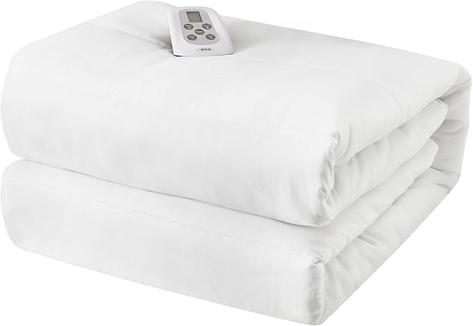 SUNVIVI Twin Size Heated Mattress, Electric Bed Mattress Pad with 12-Hour Timer & 10 Heat Settings, Full Bed Warmer, Machine Washable, 39" x 75"