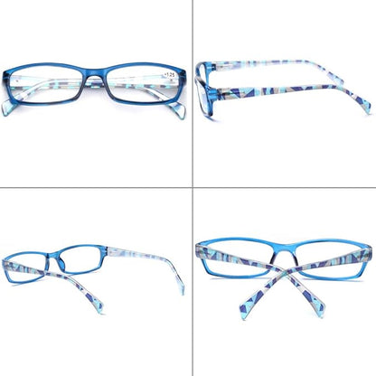 Henotin 5-Pack Reading Glasses Blue Light Blocking Anti Eyestrain Computer Reading Glasses for Women and Men Readers (Mixed color, 1.50)