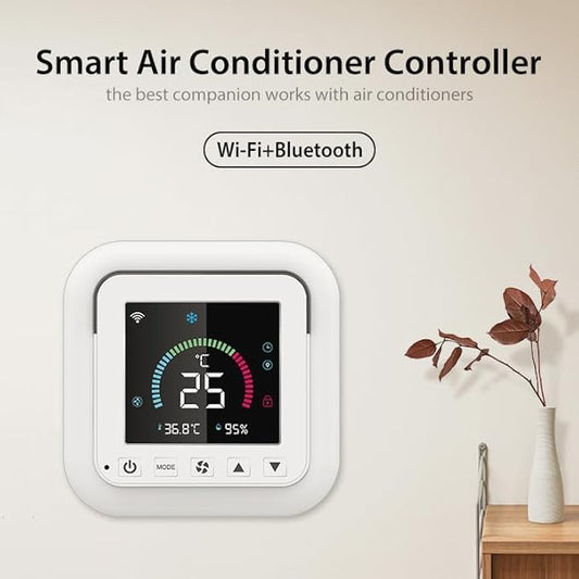 Smart Air Conditioner Controller, WenzhiIoT WiFi Thermostat for Mini-Split,Window,Portable AC&Heat Pumps Tuya Smart Life Wireless Remote Compatible with Alexa Google Home