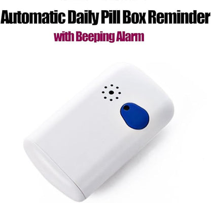 Electronic Timed Pill Dispensers,Digital Pill Organizer,Automatic Daily Pill Box Reminder with Beeping Alarm for Elderly Gift,Portable for Office Travel