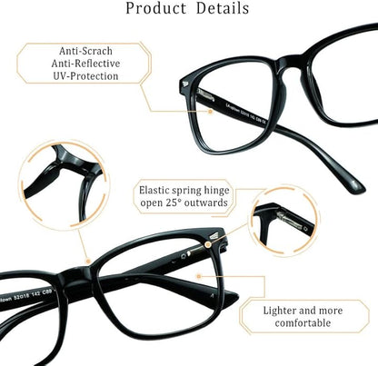LifeArt Blue Light Blocking Glasses, Anti Eyestrain