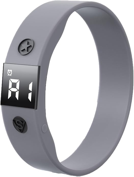 Vibrating Alarm Watch Water Resistant Wake Up Wristband Silent Medical Reminder Watch - with Timer and 8 Daily Alarms