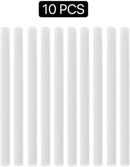MOVTIP Portable Mini Humidifier, 500ml Small Cool Mist Humidifier, USB Personal Desktop Humidifier for Baby Bedroom Travel Office Home, Auto Shut-Off, 2 Mist Modes, Super Quiet (10PCS Cotton Stick)